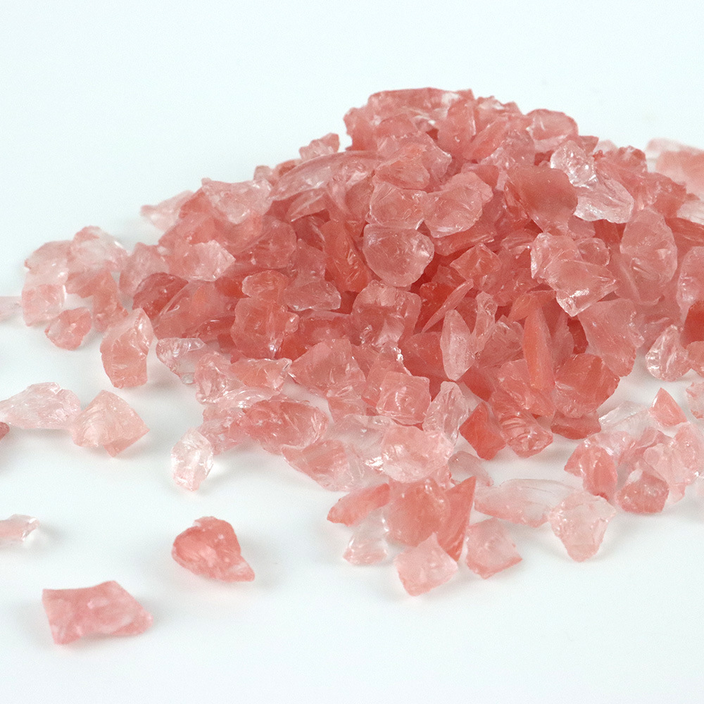 High-Temperature Hot-Melt Colored Crystal Glass Irregular Crushed Stone Resin Decoration Artwork High-Temperature Hot-Melt Glass