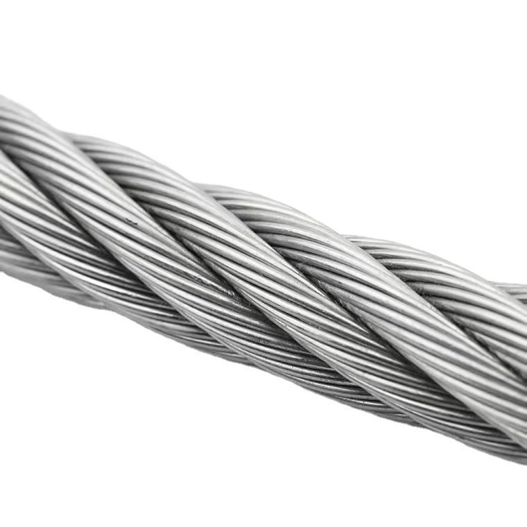 Galvanized Steel Wire Rope 1.2/4/5/6/8 mm and Other Construction Industry Civil Wear-Resistant Anti-Rust Protective Bundling