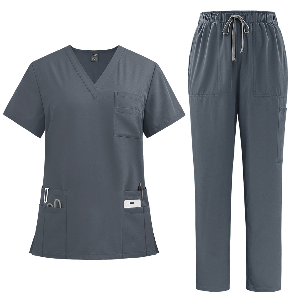 New Product Doctor Nurse Work Uniform Surgical Clothes Surgical Clothes Hand-washing Clothes Operating Room Straight Pants Solid Color suit