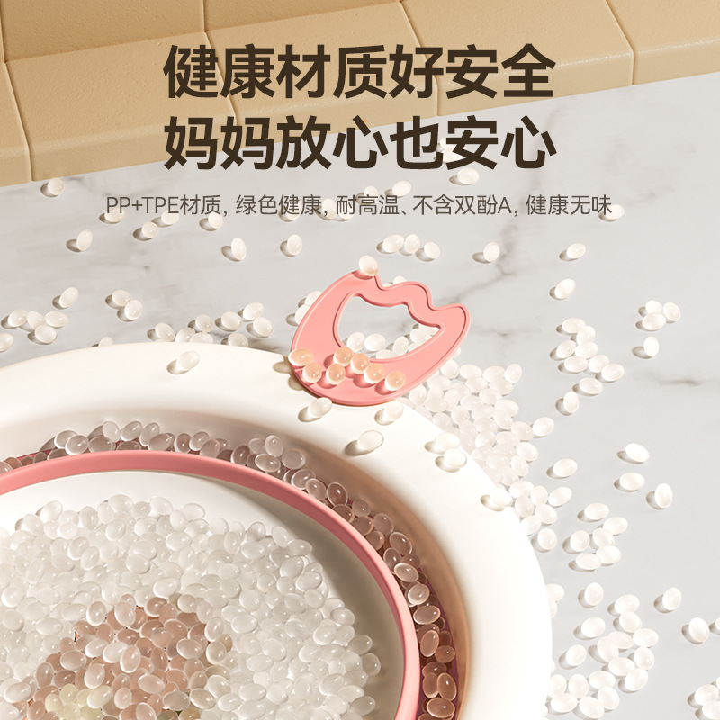 3 Pack Baby Folding Washbasin Newborn Baby Products Washbasin Three-piece Ass Ass Small Basin for Children 2