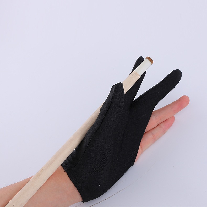 Billiards Gloves, Unisex Breathable Non-Slip Elastic Three-Finger Fingerless Billiards Gloves, Billiards Non-Slip Pole Gloves