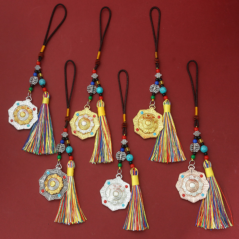 Вращающийся подвесной источник, ювелирные изделия Тибета, десять элементов, бренд восьми сокровищ