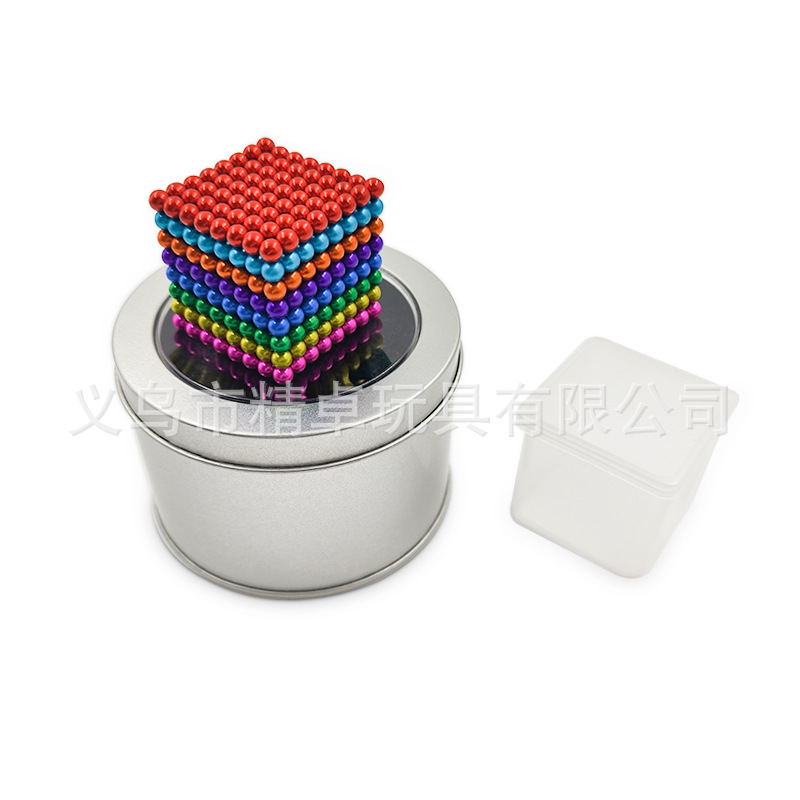 Buck Ball 5mm Nickel Colorful Decompression Magnetic Toy Magnet Rubik's Cube Magnetic Ball Kidsren's Educational Leisure