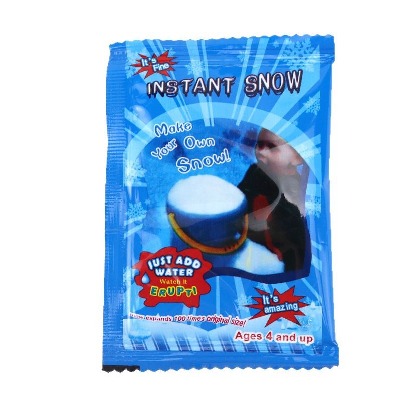 Bag of Artificial Snow Water Turns into Snow, Adds Water and Expands, Fake Snow, Snowflakes Are Not Irritable, Christmas Wood Snow Powder for Kidsren