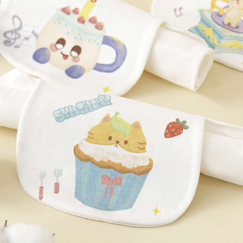 Sweat Absorbing Towel Pure Cotton Class A Kindergarten Children's Sweat Towel Back Towel Antiperspirant Cotton Gauze Baby Sweat-isolating Towel