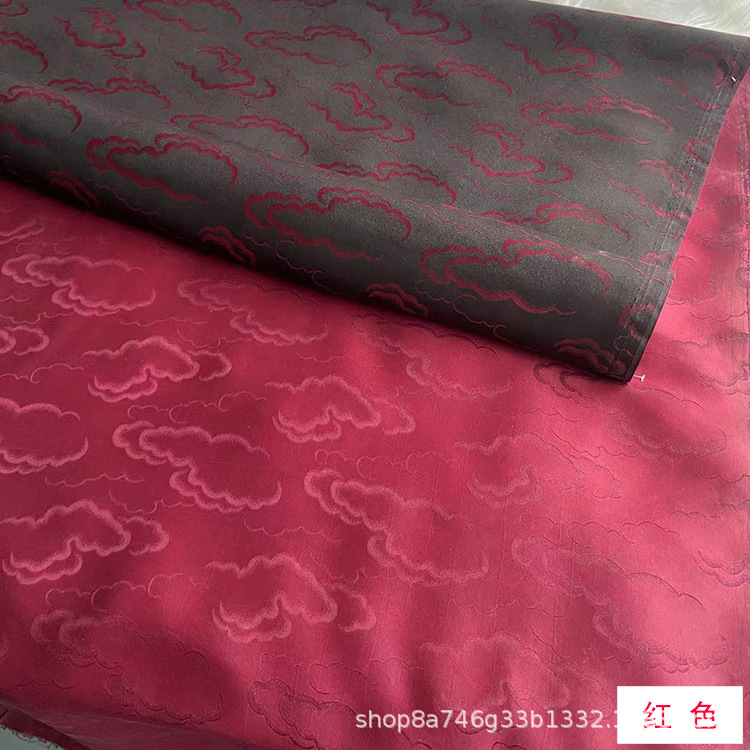 Xiangyun Jacquard Silk Fragrant Cloud Yarn Fabric Jacquard Fragrant Cloud Yarn New Chinoiserie Clothing Dress Shirt Fabric