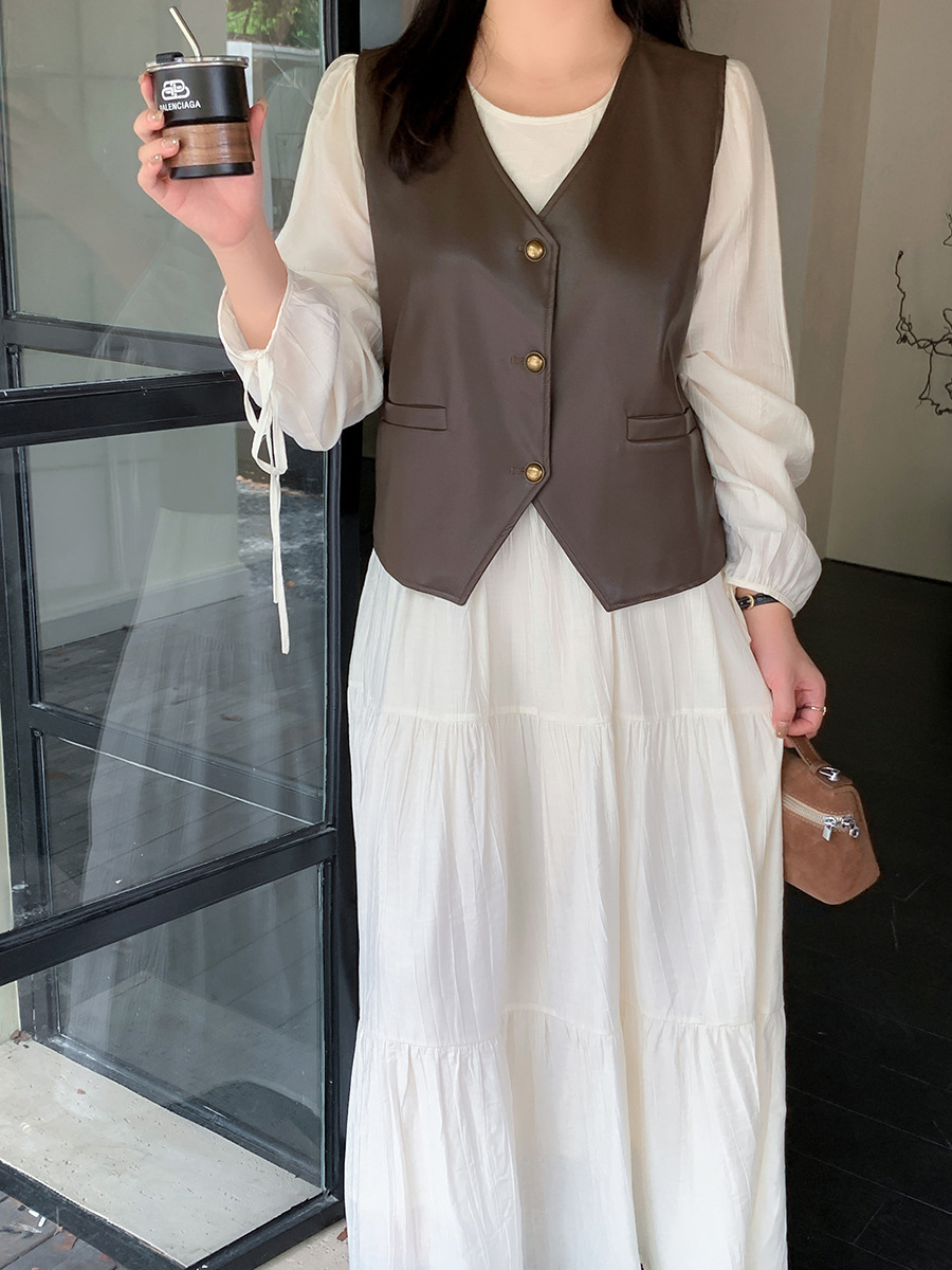 A0088 Xuanchen Clothing Plus Size Women's Clothing for Chubby Girls, Extra Large Size Sweet Little White Dress, One Piece Dress for Wholesale