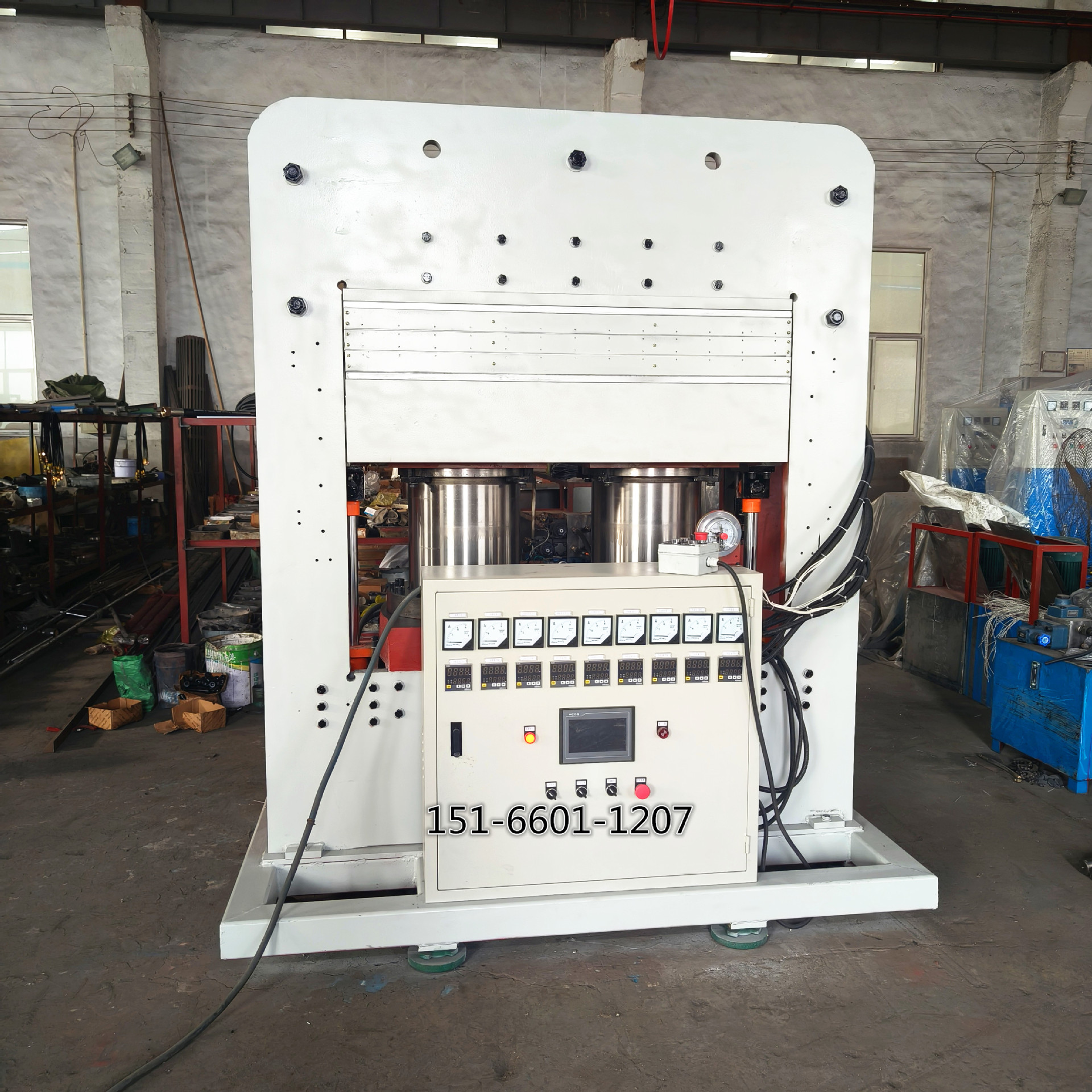 300t frame type composite material forming machine double mode rubber plastic vulcanizing machine frame type hydraulic press