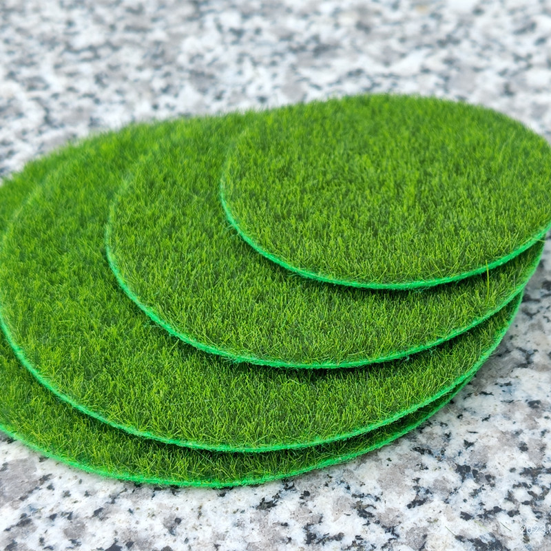 Round simulation lawn fake moss micro landscape moss turf green plant outdoor carpet DIY decorative materials wholesale