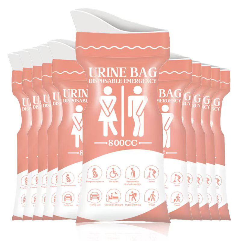 Новый экстренный мочевой мешок 800 мл, одноразовый, портативный, унисекс, для дальних поездок