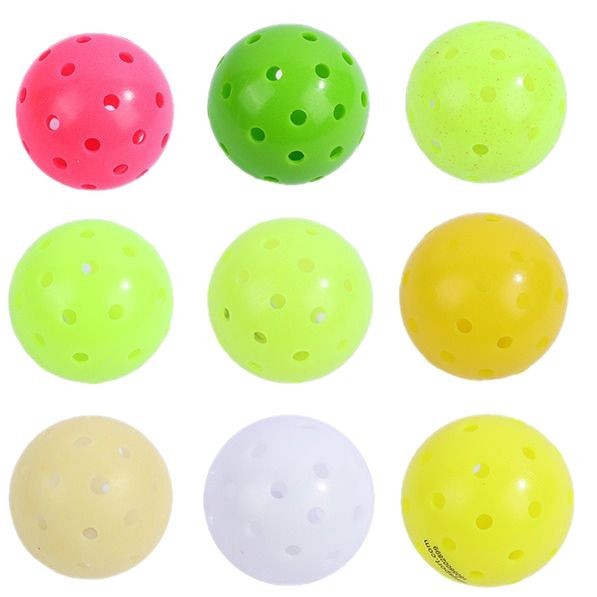40-hole rotational plastic welding ball hole ball large small hole pick ball pickleball meet multi-color indoor and outdoor ball