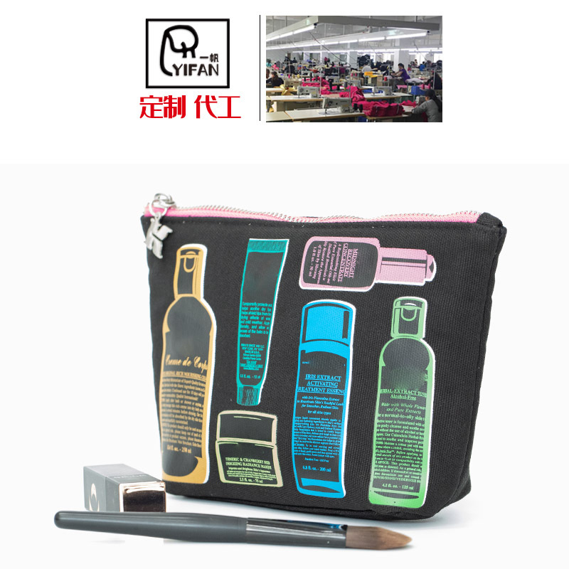 Canvas Bag Cosmetic Bag Manufacturer Custom Cosmetics Bag Cloth Bag Cotton Cosmetic Bag Coarse Cloth Printed Bag Custom Logo