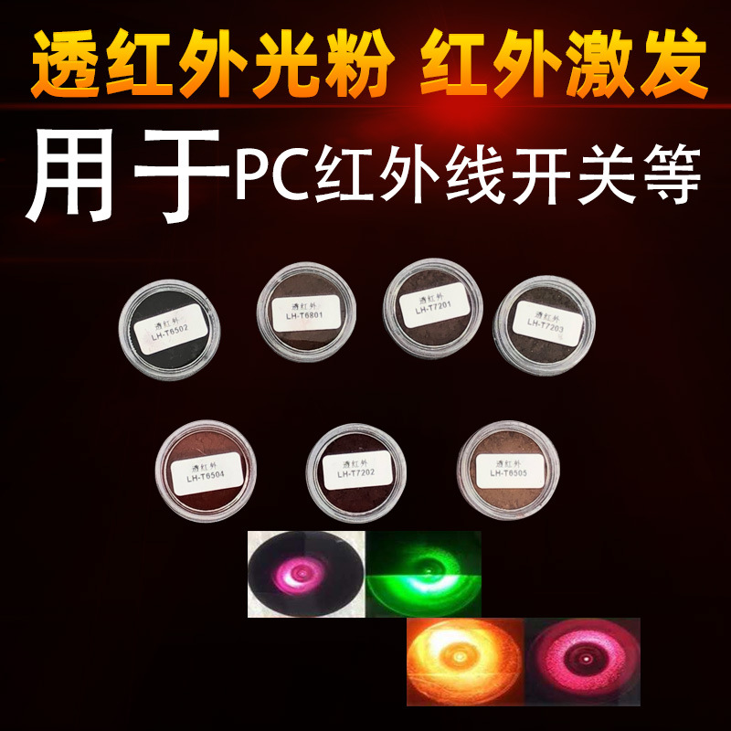 Ink coating plastic with shielding visible light through infrared light powder through different bands of infrared penetrating powder