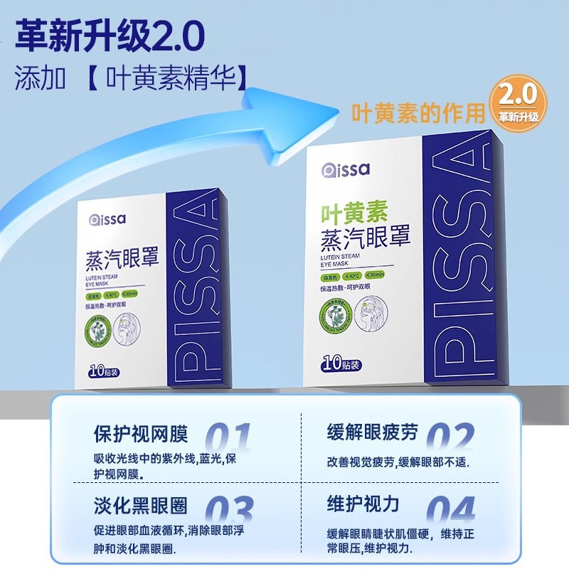 Steam Eye Mask Relieves Eye Fatigue, Lutein Heating, Sleep Shading, Student Hot Compress, Eye Protection, Heated Eye Mask