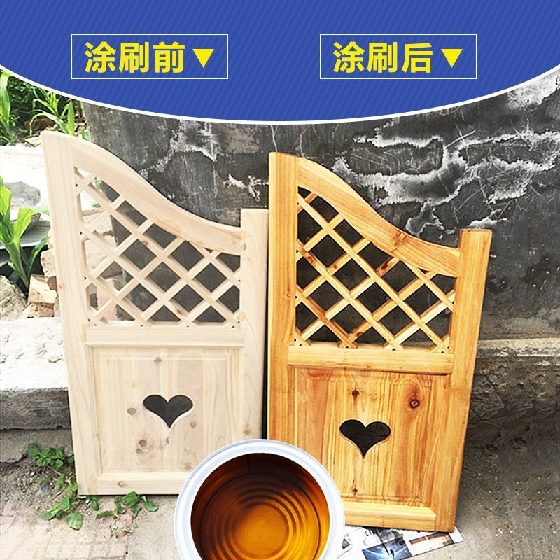 Anticorrosive Wood Oil Outdoor Weather-Resistant Tung Oil Solid Wood Paint Transparent Varnish Furniture Renovation Wood Paint Wood Wax Oil Paint