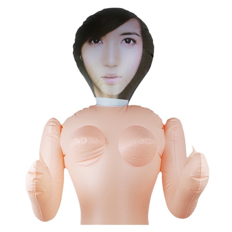 Adult Toys Inflatable Doll Male Inflatable Gun Stand Silicone Pillow Thickened Masturbation Device Airplane Cup