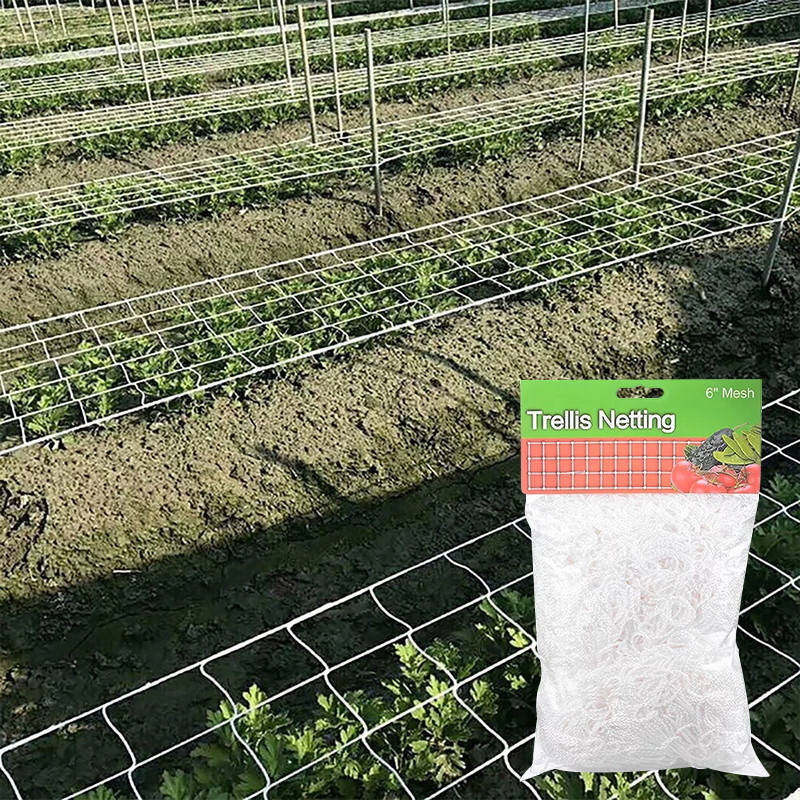 Cross-border plant Grid Net heavy polyester plant support vine climbing hydroponic garden Net multi-purpose climbing vine net