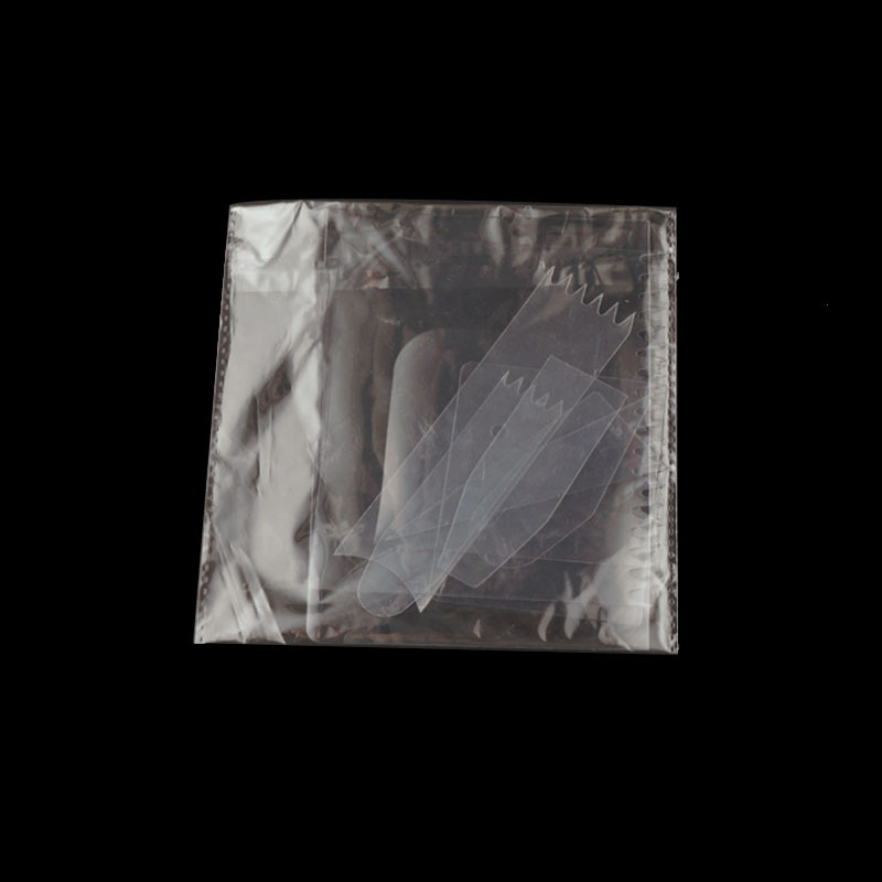 9-piece set of transparent plastic soft scraper cake cream smoothing scraper toothed scraper cake decorating baking tools