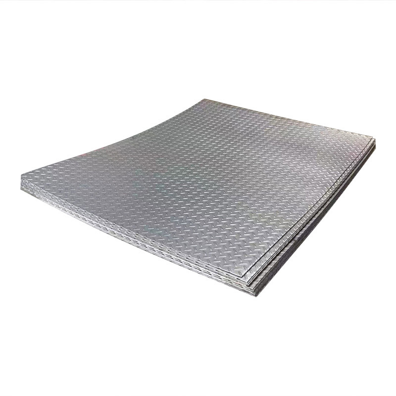 Spot H-Q235B Hot-Rolled Pattern Steel Plate Factory Workshop Floor Galvanized Pattern Plate Stair Step Anti-Skid Plate