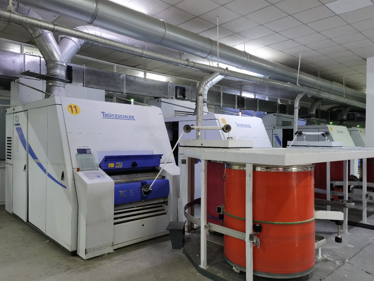 Used Trützschler Tc5 Clear and Combing Unit Trützschler Tc5 Carding Machine One to Eighteen One Machine Two Lines for Sale