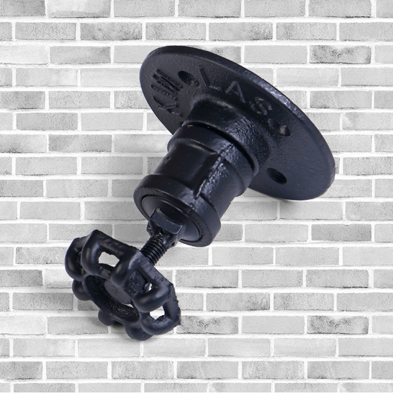 Iron Industrial Style Door Handle Retro Wall Cabinet Door Small Handle Simple Black Wall Decoration Hook Wholesale