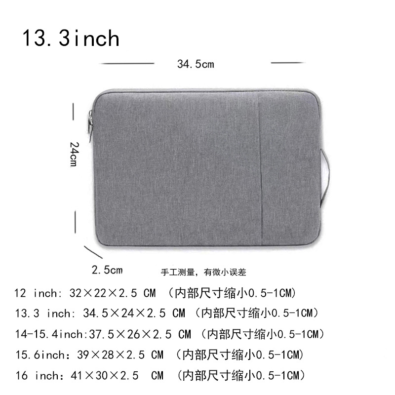 Computer iPad Protective Case Laptop Sleeve Storage Bag Tablet Handbag 14inch Computer Bag