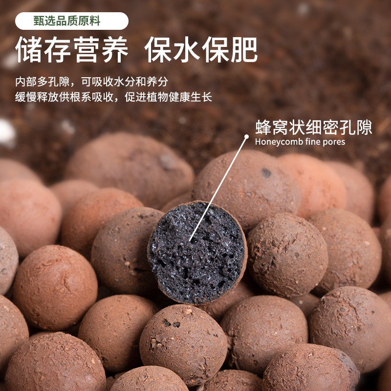 Ceramic Potting Soil for Succulents, Hydroponic Flower Pots, Breathable Paving Stones for Filling, Colored Ceramic Soil Granules for Bathroom