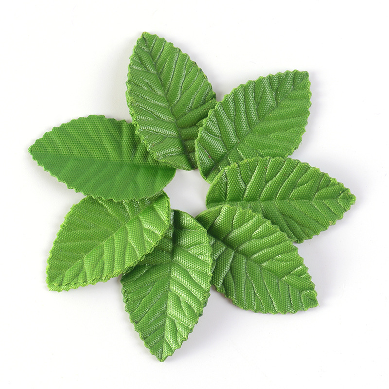 Artificial plant green leaves Golden Silver Christmas tree leaves diy handmade wreath fake leaves cross-border