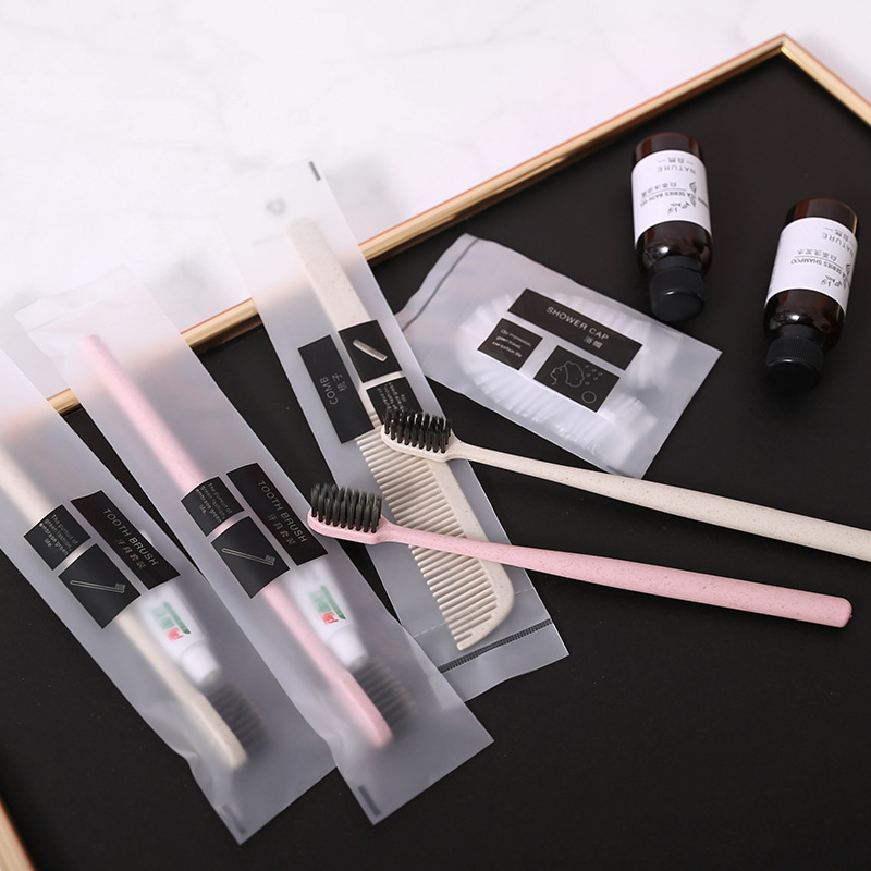 Manufacturer Wholesale Hotel Disposable Toothbrush Set Hotel Toothbrush B&B Disposable Toothbrush Toothpaste Soft Bristles Customization