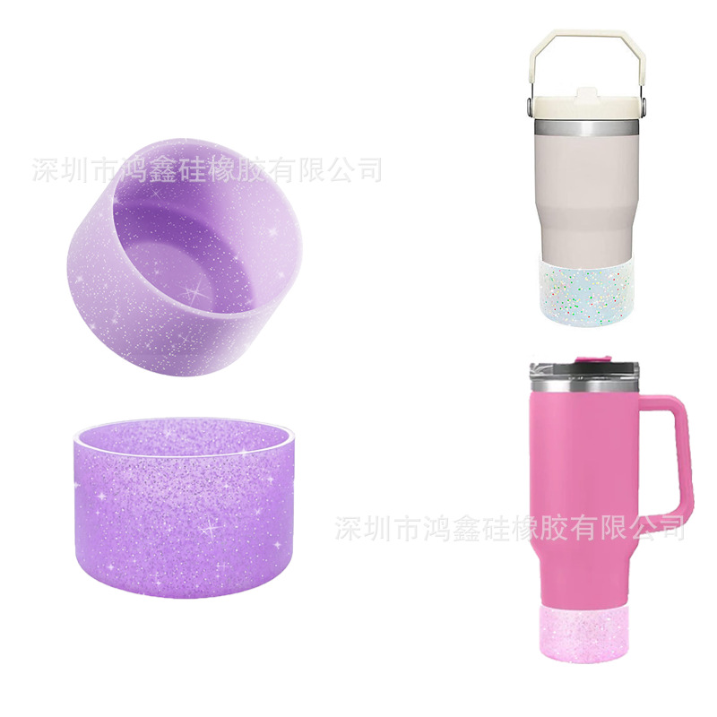 Spot silicone thermos cup set non-slip high temperature space Cup set diameter 7.5cm9cm Cup silicone pad
