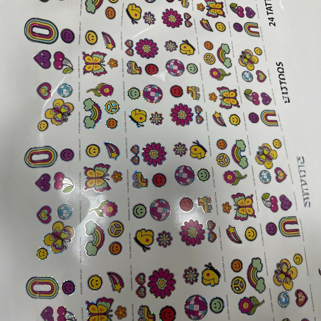 Двусторонняя лазерная бронзовая бумага, татуировочные наклейки, специальный высокоглянцевый цветной водонепроницаемый износостойкий экологически чистый материал