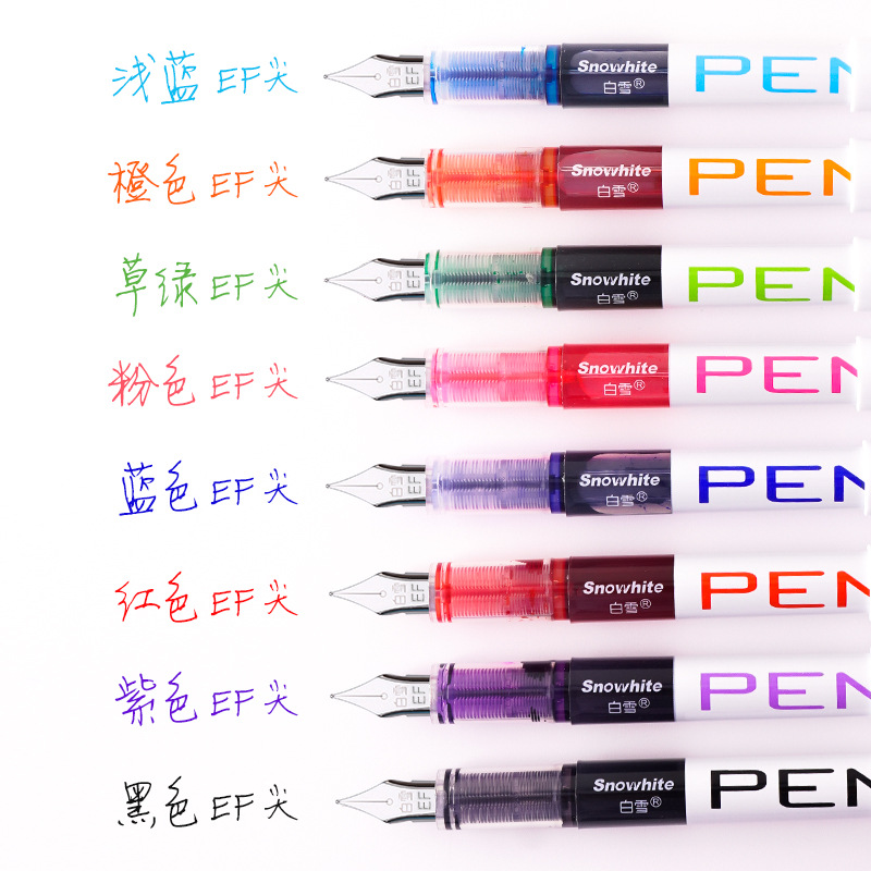 Snow White FP10 Direct Liquid Color Pen EF Tip 0.38mm Disposable Large Capacity Free Ink Sac Pen