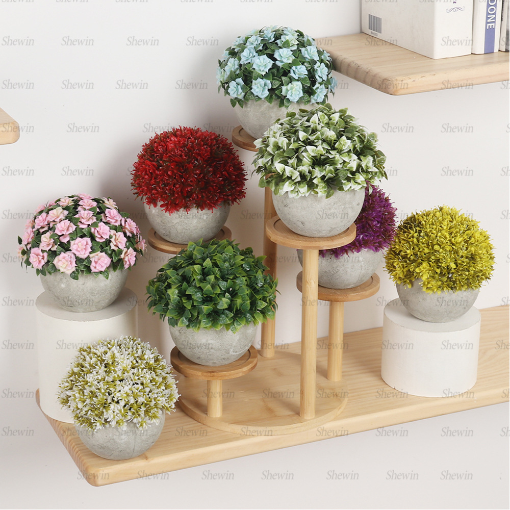 in stock ball pulp simulation potted retro home desktop simulation green plant TEMU Amazon SHEIN supply
