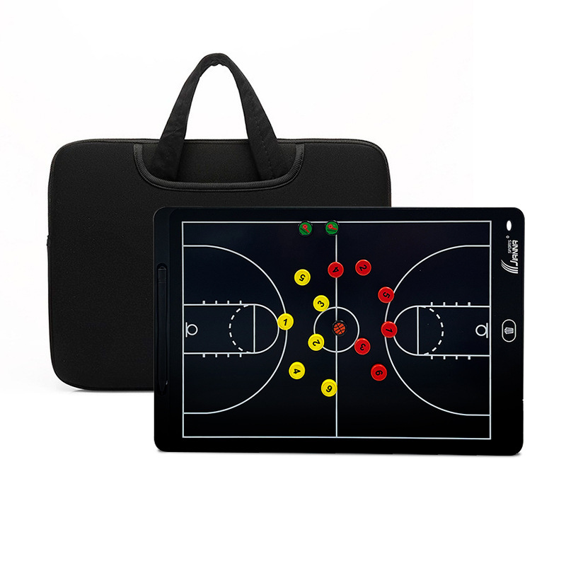 15 дюймовая магнитная тактическая доска для баскетбола с LCD экраном для тренера