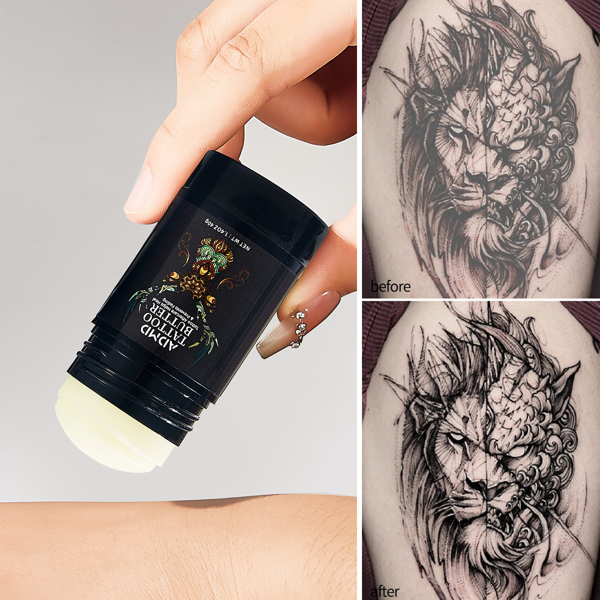 Cross-Border Popular Admd Tattoo Care Stick Solid Color Tattoo Cream Tattoo Cream Tattoo Enhanceblam