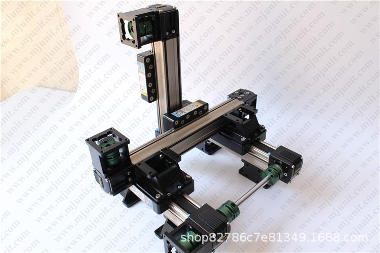 mjunit Three-axis Sports Glue xyz Visual Glue Coated Linear Guide Module Synchronous with Sliding Table