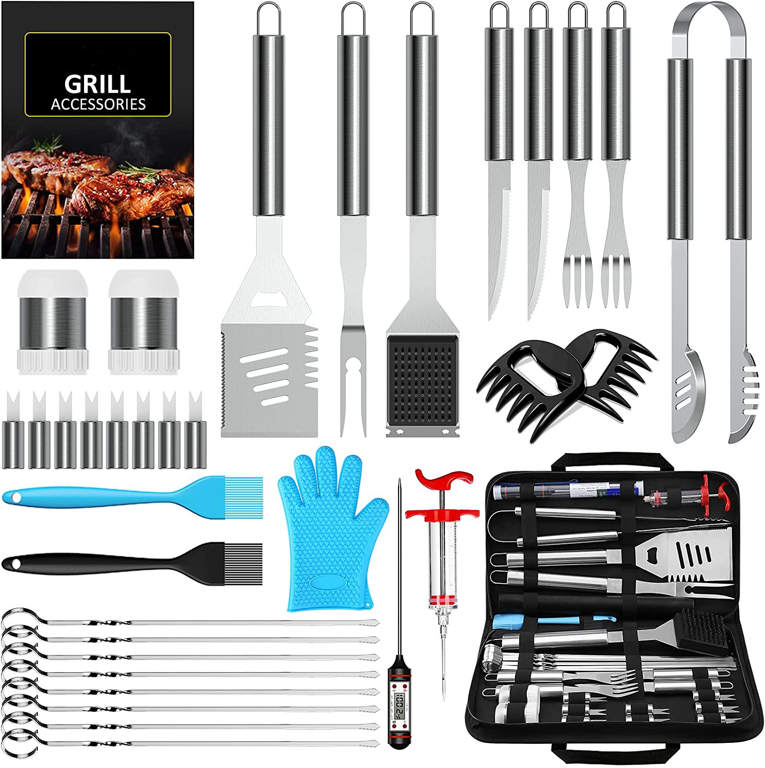 Bbq Set Bbq Outdoor Barbecue Tools Can Be Freely Assembled and Labeled for Free, Ready for Wholesale Supply