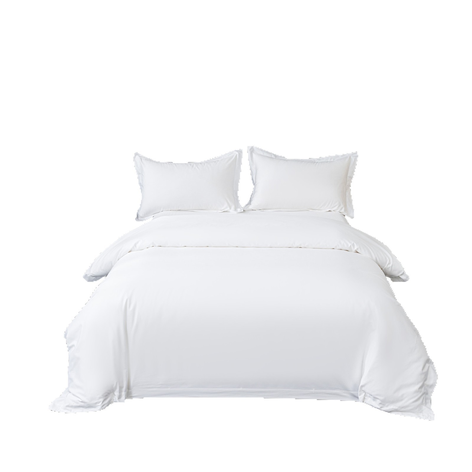 Pure White Satin Hotel Linen Cotton Hotel Four-Piece Bed Bed Sheets Set Hotel Bed and Breakfast Quilt Cover Bedding Set