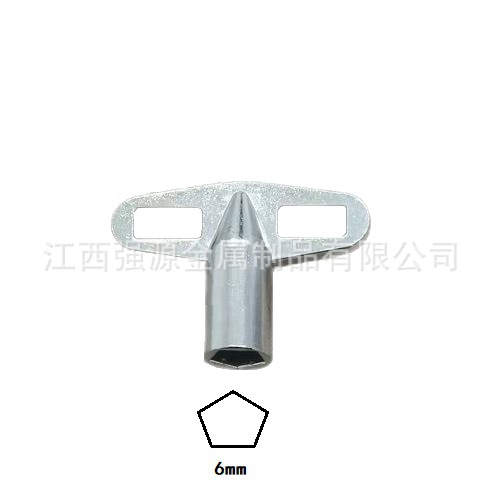 Factory Wholesale Multifunctional Small Wrench Triangular Four-Corner Cross Six-In-One Universal Train Electric Control Cabinet Elevator Key