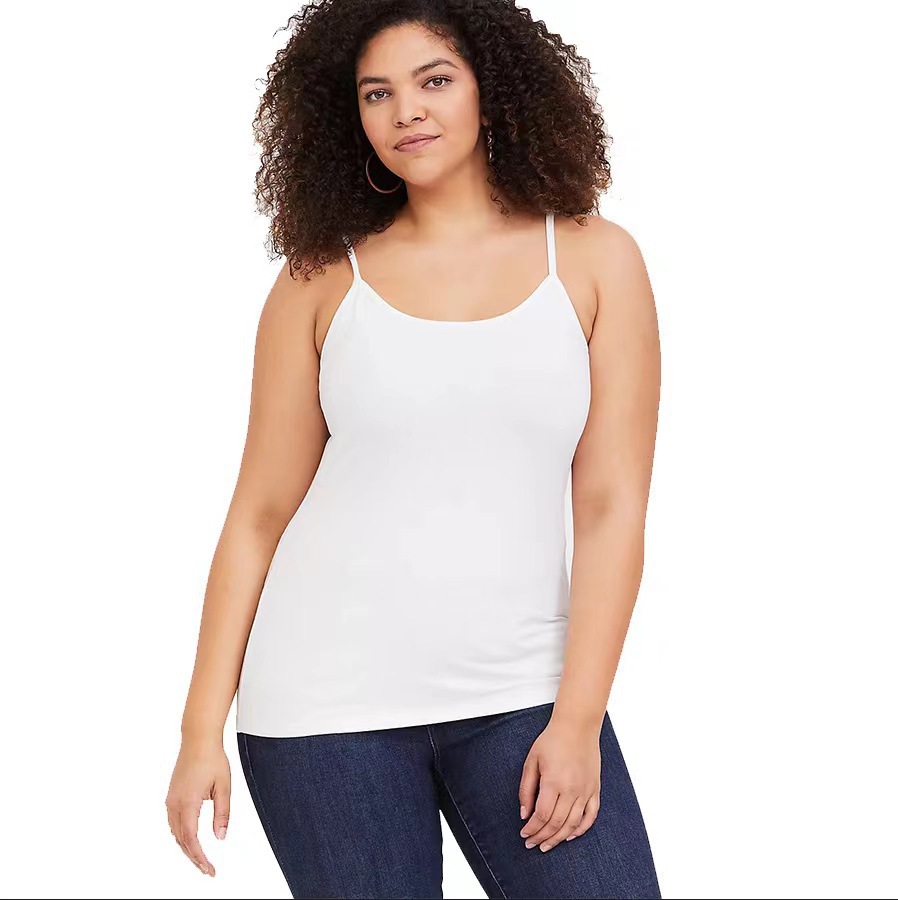 Топ на бретелях, антибликовый, интегрированный, кросс-бодийный, плюс размер, модал с нагрудной подушечкой, сексуальное, дышащее нижнее белье для девушек