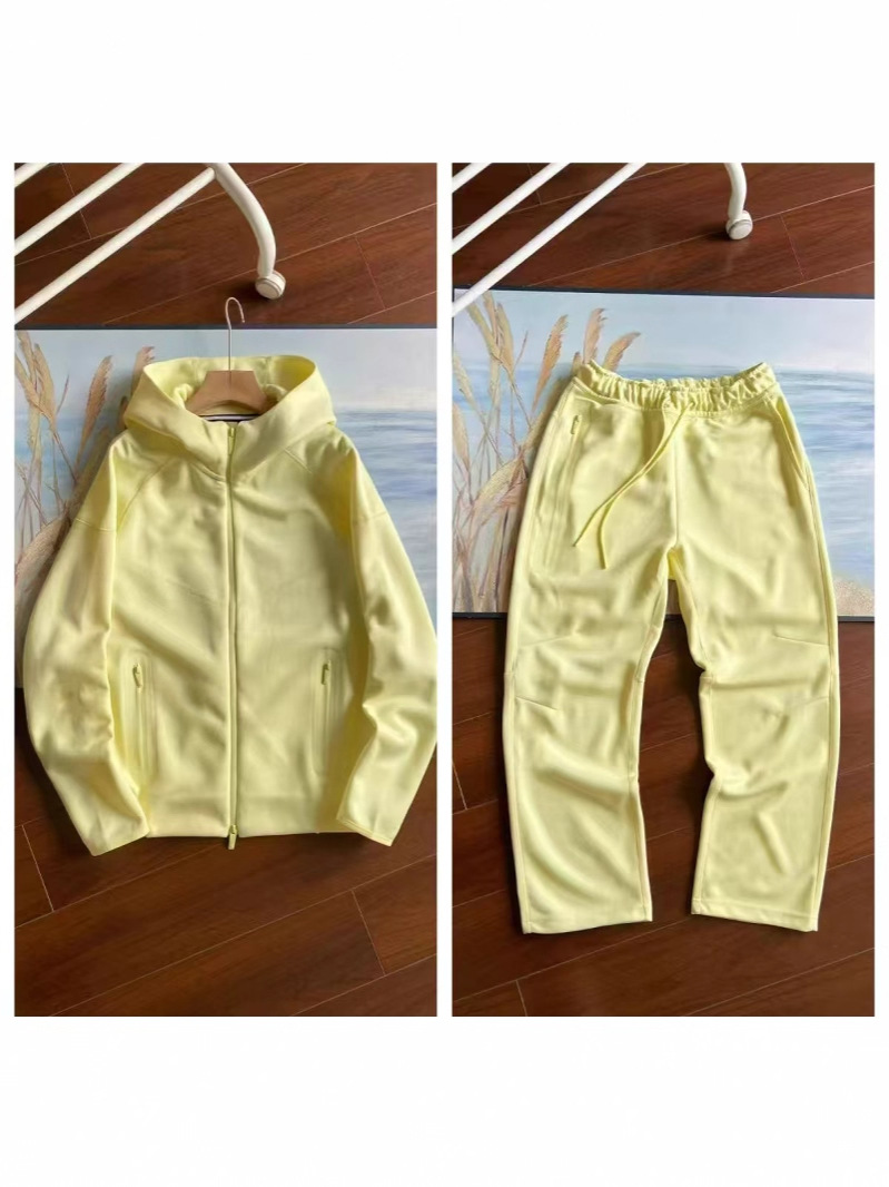 24 spring and autumn technology leisure sports hooded jacket casual pants jacket suit 54-61