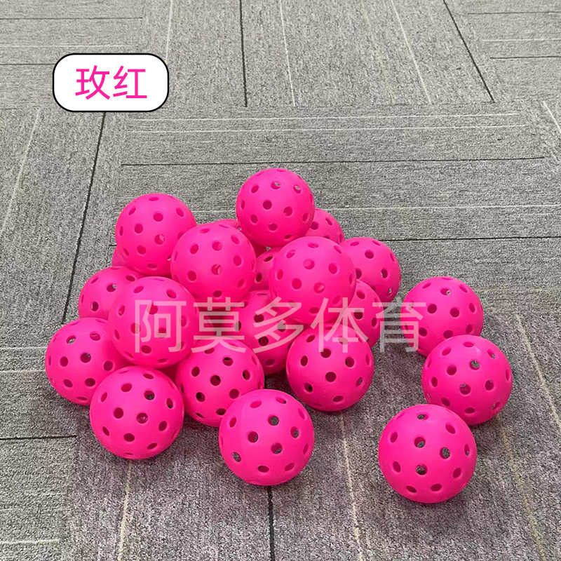 Factory direct in stock ball 40 hole 26 hole ball hole ball pickleballs74mm injection ball