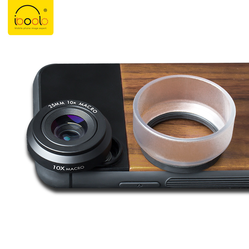 [A generation of hair] Ebolo IBOOLO 17mm Universal wood grain anti-fall mobile phone lens protective case