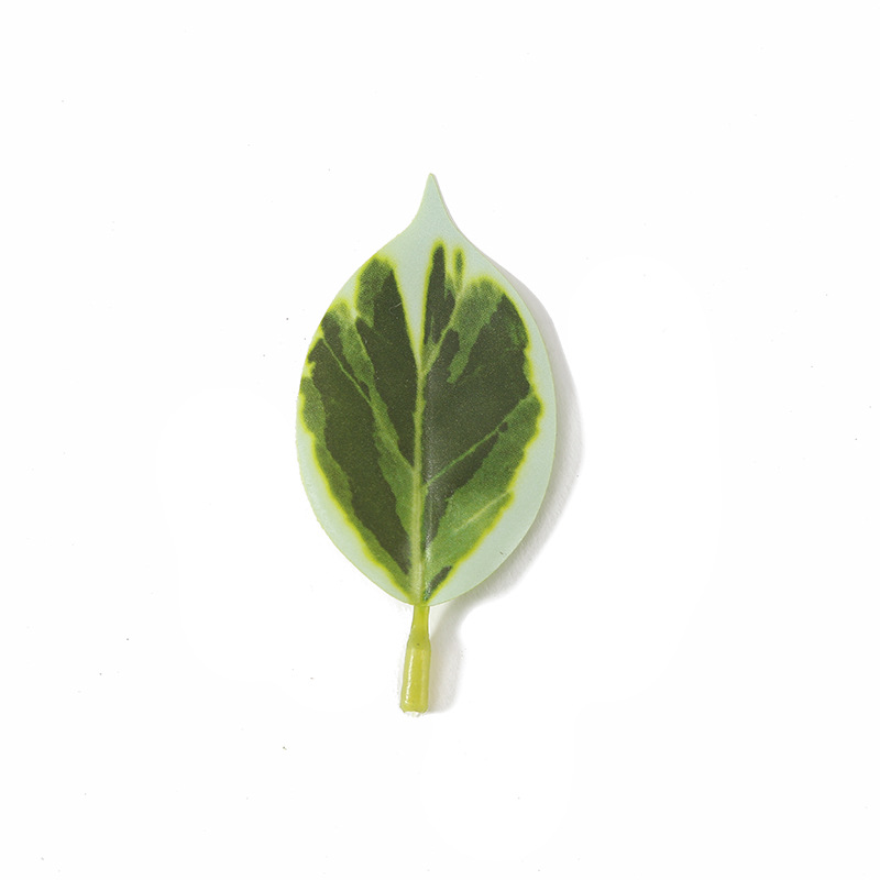 New three-dimensional small leaf green plant simulation 3D banyan leaf net red wind fake green plant interior decoration small decoration wholesale