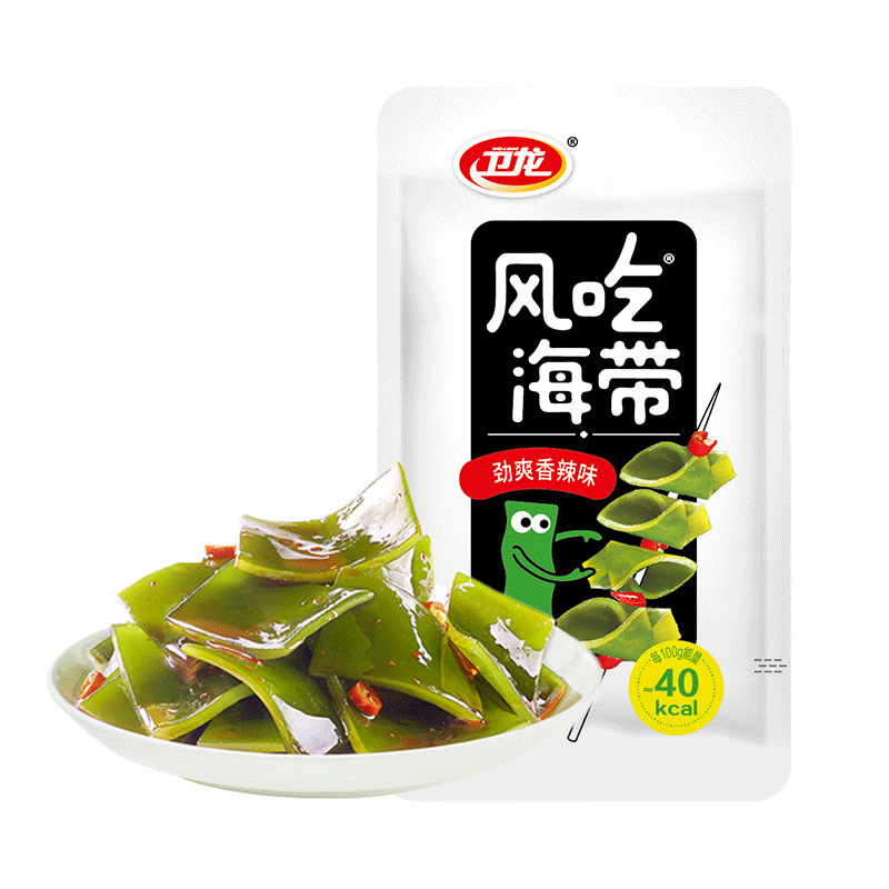 Weilongfeng Seaweed 20 Packs of Spicy Seaweed Slices Snacks Spicy Snacks Ready-To-Eat Snacks Wholesale