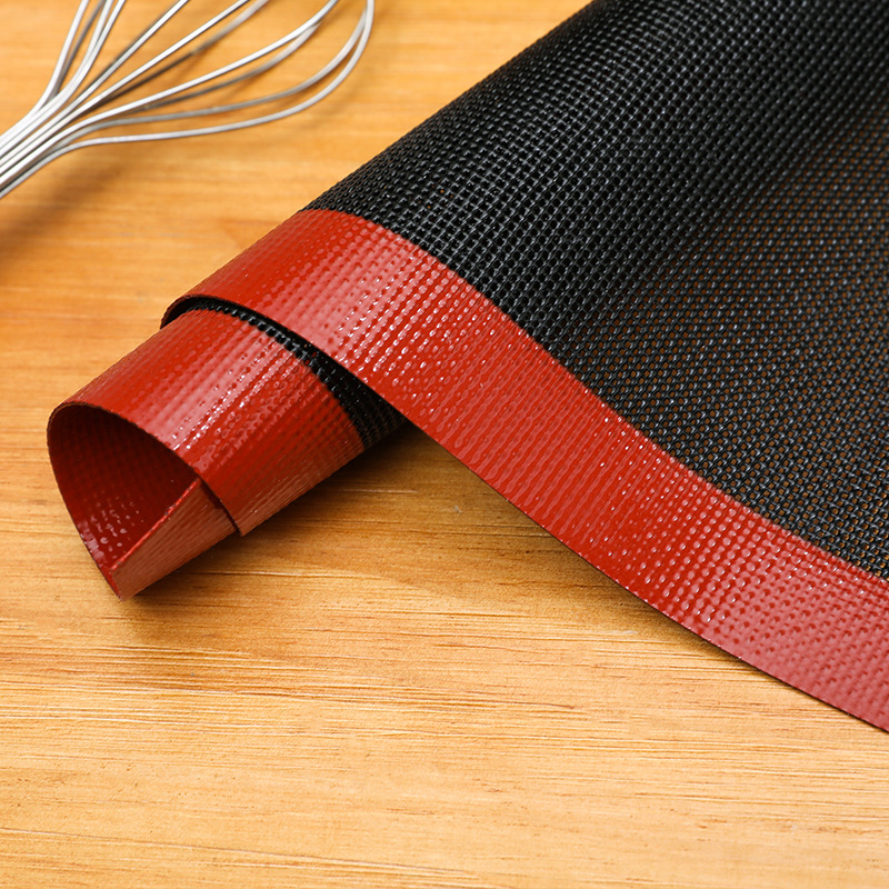 Factory hot selling breathable thick high temperature resistant non-stick Teflon barbecue grid baking pan mat silicone baking mat