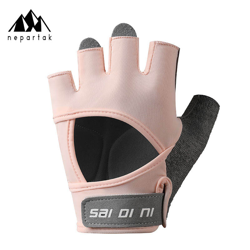 Amazon Sports Half Finger Fitness Weightlifting Exercise Wear-Resistant Gloves Men's and Women's Anti-Slip Wrist Cycling Fitness Gloves