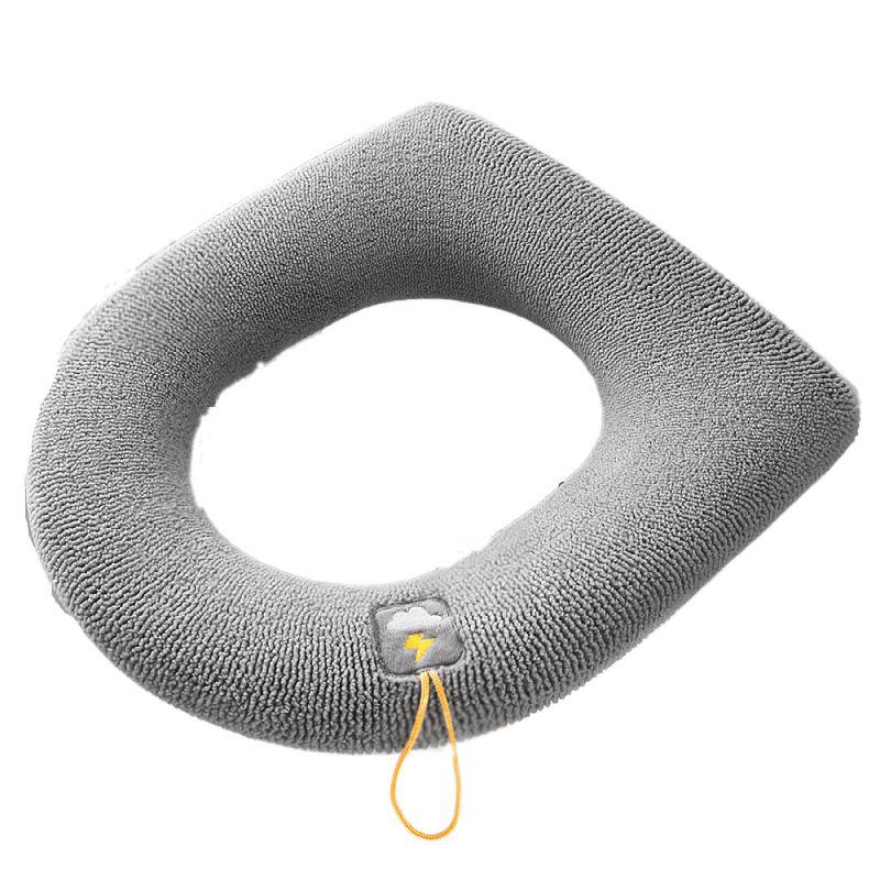 Universal toilet seat cushion four seasons thickened toilet cover knitted toilet seat cushion washable household toilet ring