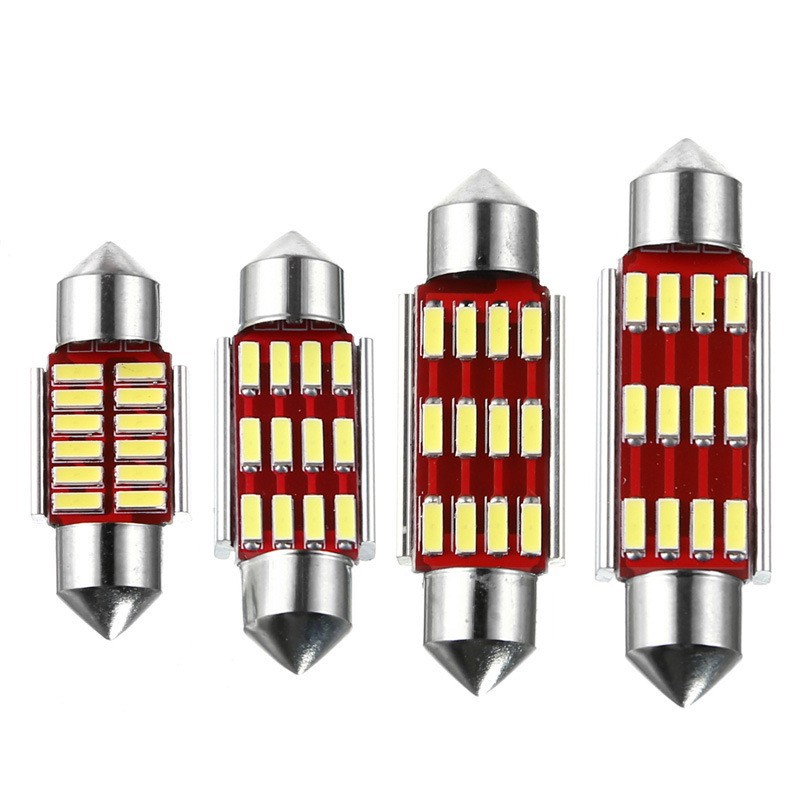 Светодиодный светильник для автомобиля с двойным наконечником Canbus 36mm 4014 12Smd для крыши, номерного знака и внутреннего освещения