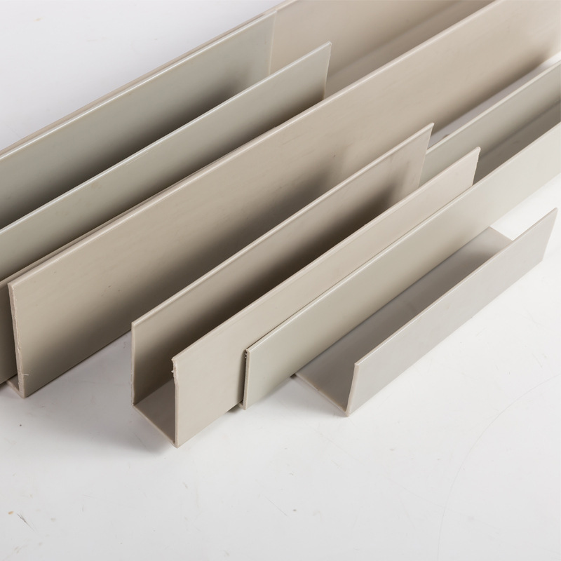 Pp U-Shaped Groove Pvc Profile Extrusion Plastic Ppu Groove Flame-Retardant Pp Edge Protection Groove Square Profile